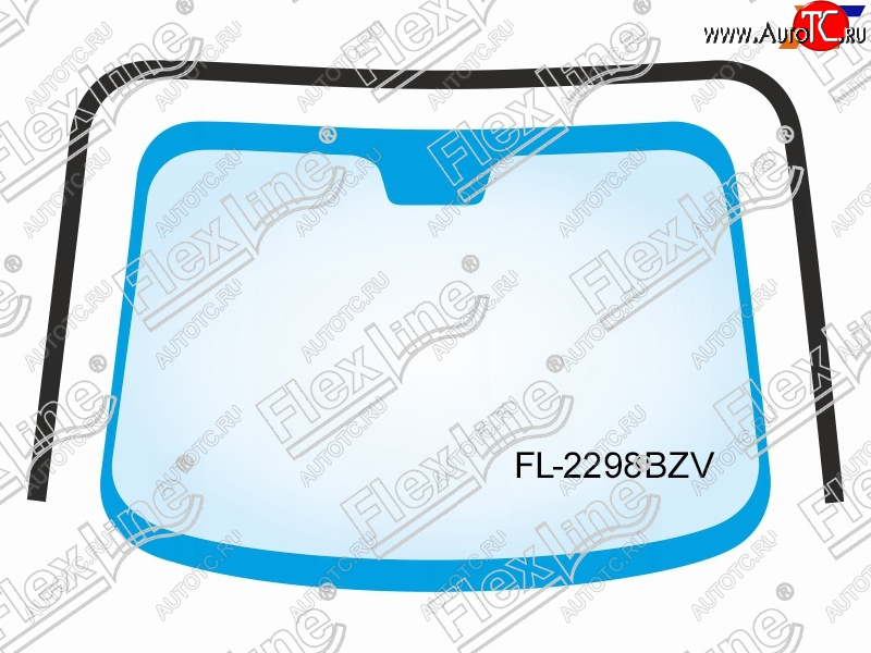 2 599 р. Молдинг лобового стекла (П-образный) FLEXLINE Toyota Corolla E120 седан рестайлинг (2004-2007)  с доставкой в г. Пермь