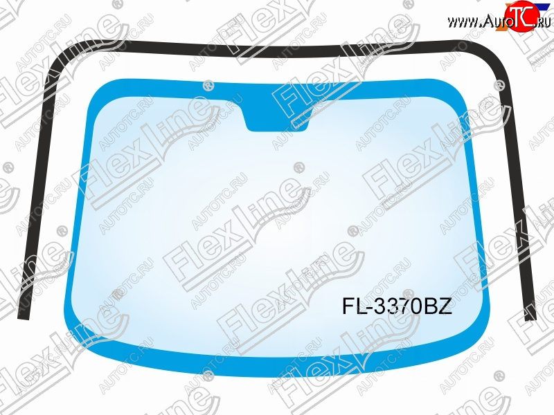 2 599 р. Молдинг лобового стекла (П-образный) FLEXLINE Hyundai Elantra MD дорестайлинг (2010-2013)  с доставкой в г. Пермь