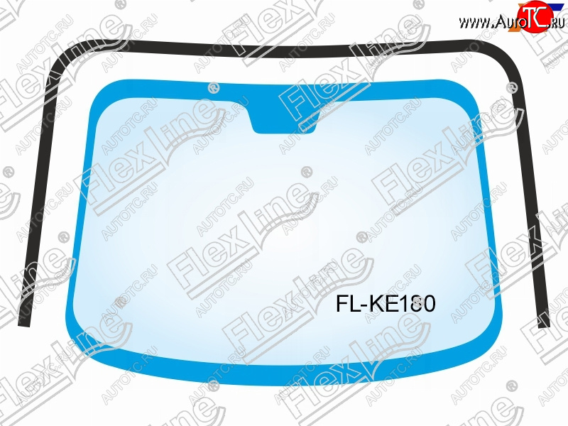 2 349 р. Молдинг лобового стекла (П-образный) FLEXLINE Toyota Corolla E180 рестайлинг (2016-2019)  с доставкой в г. Пермь