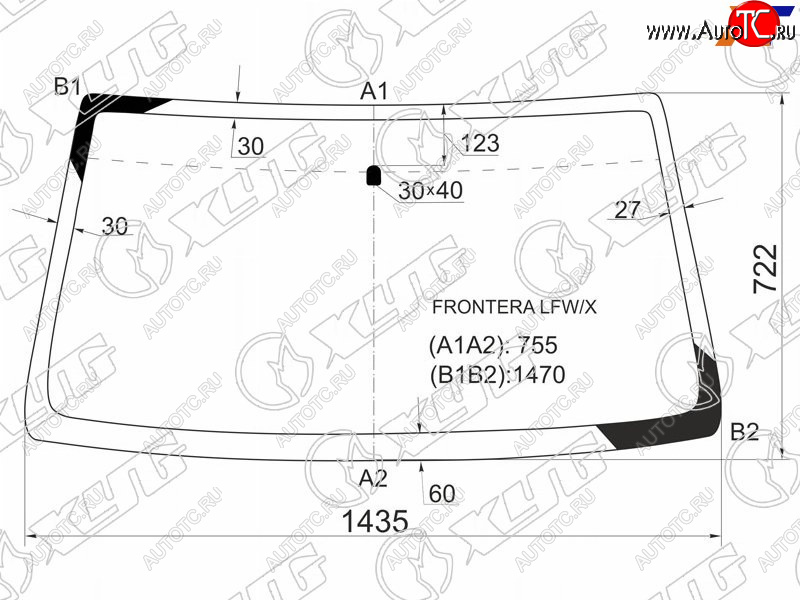5 999 р. Стекло лобовое Deerways Aurora 06-08  Honda Passport 93-97  Isuzu MU 89-98  Rodeo 88-98  Wizard XYG FRONTERA LFW/X  с доставкой в г. Пермь