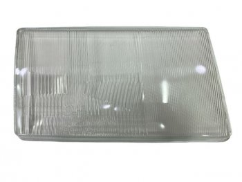 Правое стекло передней фары (пр-во Китай) BodyParts Mercedes-Benz E-Class  W124 (1984-1993) седан дорестайлинг (ребристое)