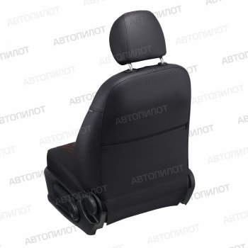 14 249 р. Чехлы сидений (экокожа) Автопилот Ромб  Audi A5  8T (2007-2016) дорестайлинг, купе, рестайлинг, купе (черный/шоколад)  с доставкой в г. Пермь. Увеличить фотографию 2