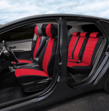 13 649 р. Чехлы сидений (экокожа/алькантара, 40/60) Автопилот  Audi A6  C5 (1997-2004) дорестайлинг, универсал, рестайлинг, универсал (черный/красный)  с доставкой в г. Пермь. Увеличить фотографию 8