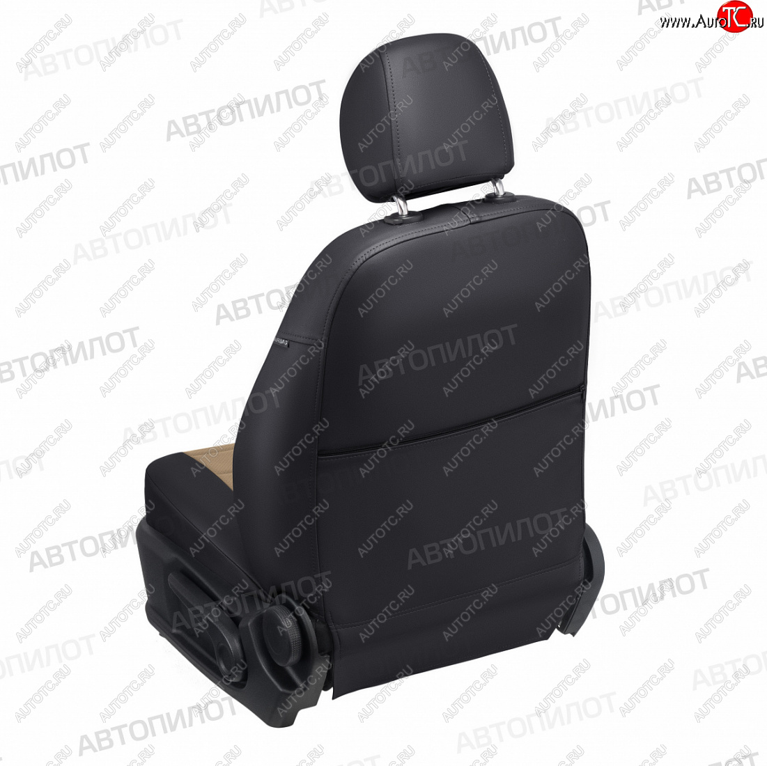 13 849 р. Чехлы сидений (экокожа) Автопилот  Audi A6  C7 (2010-2018) дорестайлинг, седан, рестайлинг, седан (черный/темно-бежевый)  с доставкой в г. Пермь