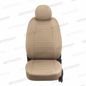 8 249 р. Чехлы сидений (экокожа, 40/60) Автопилот Toyota RAV4 CA20 5 дв. дорестайлинг (2000-2003) (темно-бежевый)  с доставкой в г. Пермь. Увеличить фотографию 2