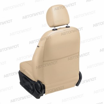 13 649 р. Чехлы сидений (экокожа) Автопилот Chevrolet Aveo T250 хэтчбек 5 дв рестайлинг (2006-2011) (бежевый)  с доставкой в г. Пермь. Увеличить фотографию 3