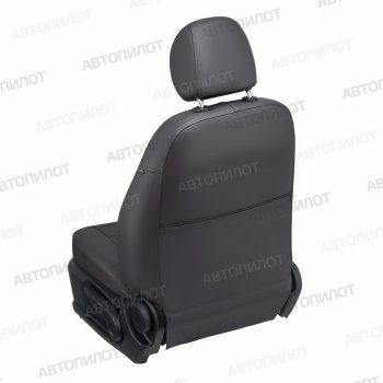 8 249 р. Чехлы сидений (экокожа) Автопилот Chevrolet Captiva 1-ый рестайлинг (2011-2013) (темно-серый)  с доставкой в г. Пермь. Увеличить фотографию 4