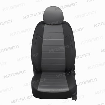8 249 р. Чехлы сидений (экокожа/алькантара) Автопилот Chevrolet Captiva 1-ый рестайлинг (2011-2013) (черный/серый)  с доставкой в г. Пермь. Увеличить фотографию 3