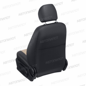 8 499 р. Чехлы сидений (экокожа/алькантара) Автопилот Ромб Chevrolet Captiva 1-ый рестайлинг (2011-2013) (черный/бежевый)  с доставкой в г. Пермь. Увеличить фотографию 4