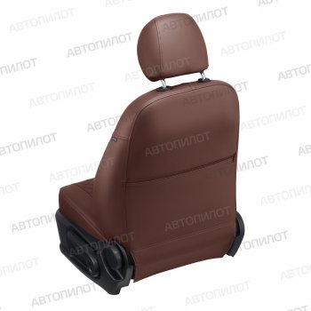 14 249 р. Чехлы сидений (экокожа) Автопилот Ромб  Chevrolet Rezzo (2000-2008) (темно-коричневый)  с доставкой в г. Пермь. Увеличить фотографию 3