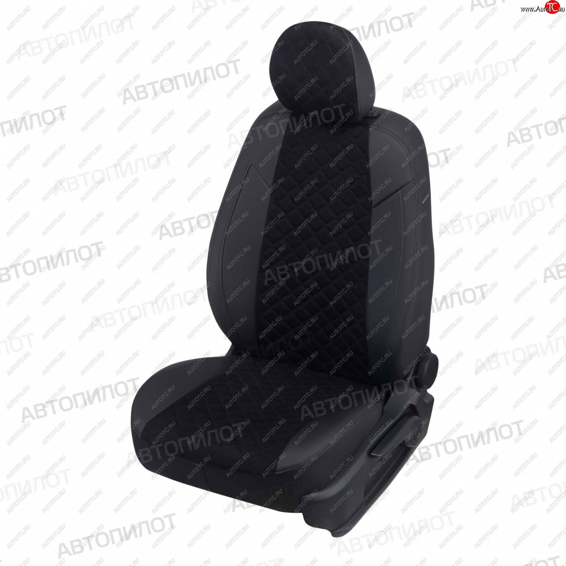 14 449 р. Чехлы сидений (экокожа/алькантара) Автопилот Ромб  Chevrolet Spark  M200,250 (2005-2010) (черный)  с доставкой в г. Пермь