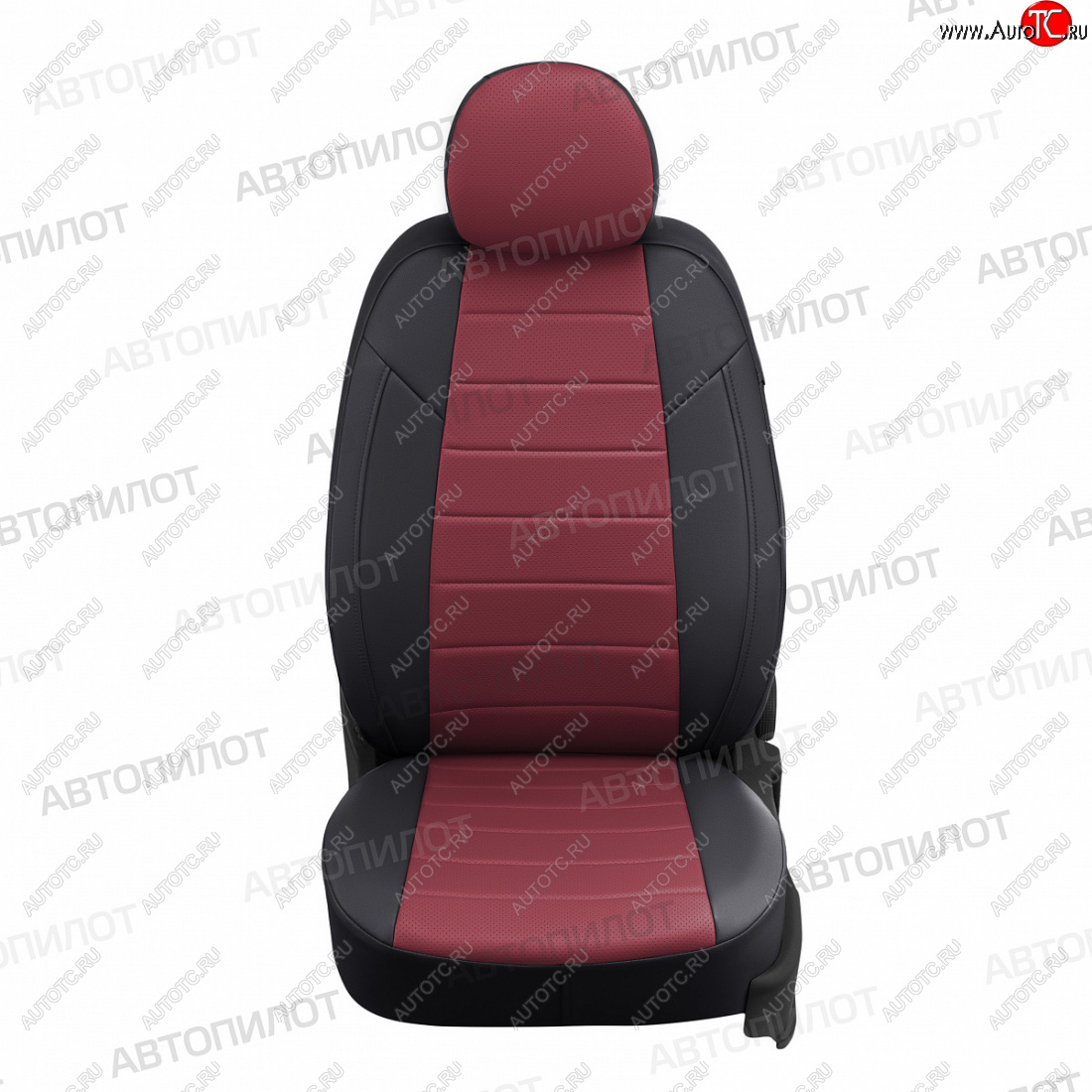 13 649 р. Чехлы сидений (экокожа) Автопилот  CITROEN C4 (2004-2011)  дорестайлинг, хэтчбэк 5 дв.,  рестайлинг, хэтчбэк 5 дв. (черный/бордовый)  с доставкой в г. Пермь