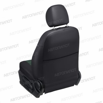 13 649 р. Чехлы сидений (экокожа) Автопилот  CITROEN C4 (2004-2011)  дорестайлинг, хэтчбэк 5 дв.,  рестайлинг, хэтчбэк 5 дв. (черный/зеленый)  с доставкой в г. Пермь. Увеличить фотографию 5