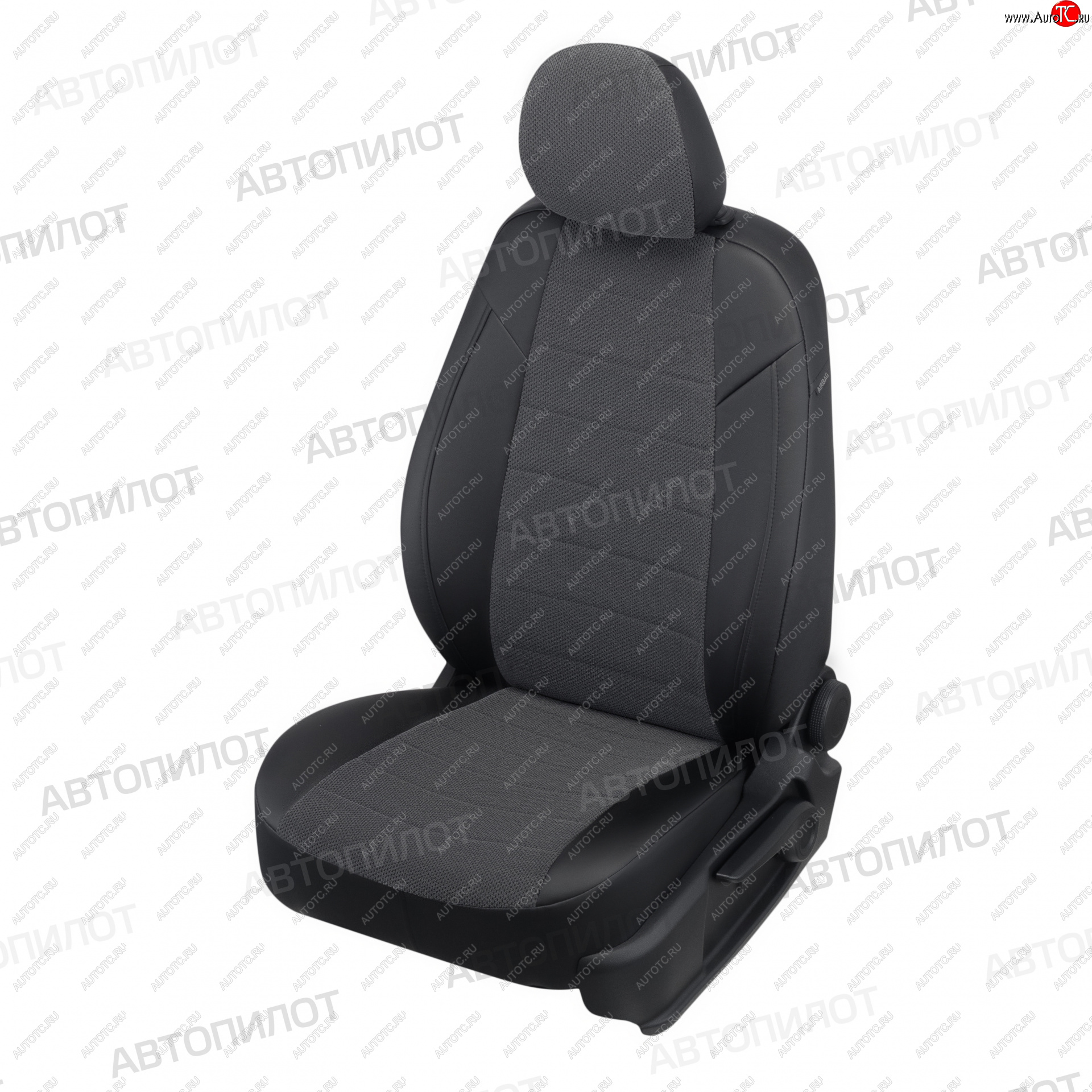 13 649 р. Чехлы сидений (экокожа) Автопилот CITROEN C4  дорестайлинг, хэтчбэк 5 дв. (2004-2008) (черный/федерер)  с доставкой в г. Пермь