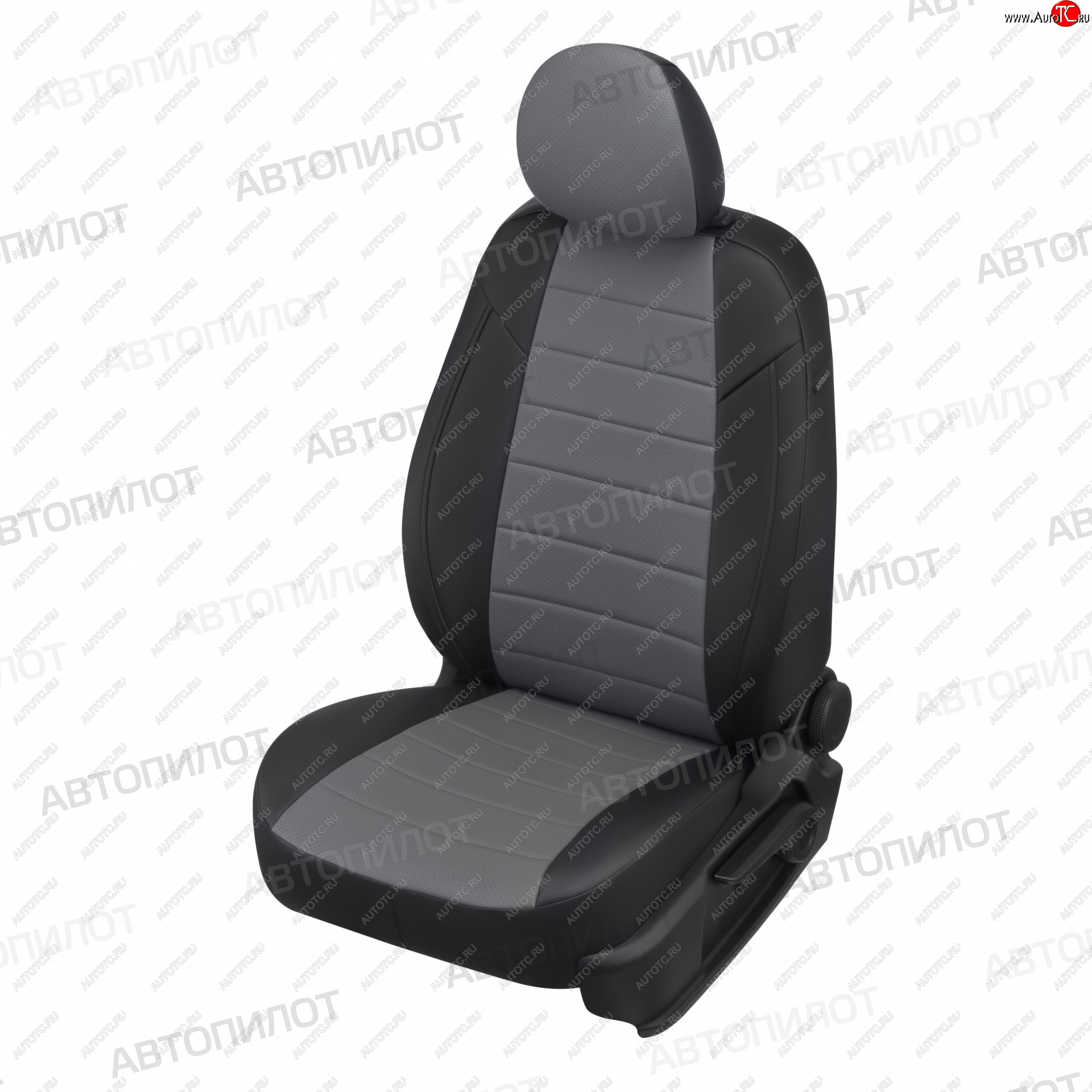 13 649 р. Чехлы сидений (экокожа) Автопилот  CITROEN C4  B7 (2011-2018) хэтчбэк 5 дв. (черный/серый)  с доставкой в г. Пермь