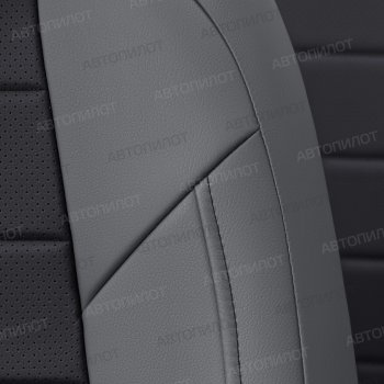 13 649 р. Чехлы сидений (экокожа) Автопилот  CITROEN C4  B7 (2013-2022) седан дорестайлинг, седан рестайлинг (серый/черный)  с доставкой в г. Пермь. Увеличить фотографию 2
