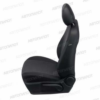 13 649 р. Чехлы сидений (экокожа/велюр) Автопилот Daewoo Matiz M100 дорестайлинг (1998-2000) (черный/федерер)  с доставкой в г. Пермь. Увеличить фотографию 3