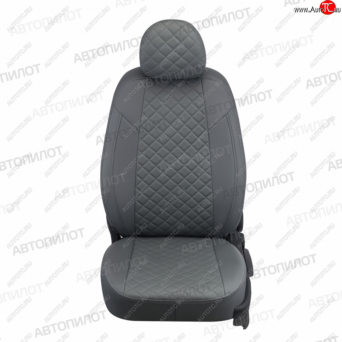 14 249 р. Чехлы сидений (экокожа) Автопилот Ромб  Daewoo Matiz ( M100,  M150,  M200,  M250,  M300) (1998-2016) дорестайлинг, рестайлинг (серый)  с доставкой в г. Пермь