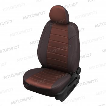 Чехлы сидений (экокожа/алькантара, Comfort-40/60, Г-подг.) Автопилот Fiat Albea  170 (2002-2012) седан (шоколад)