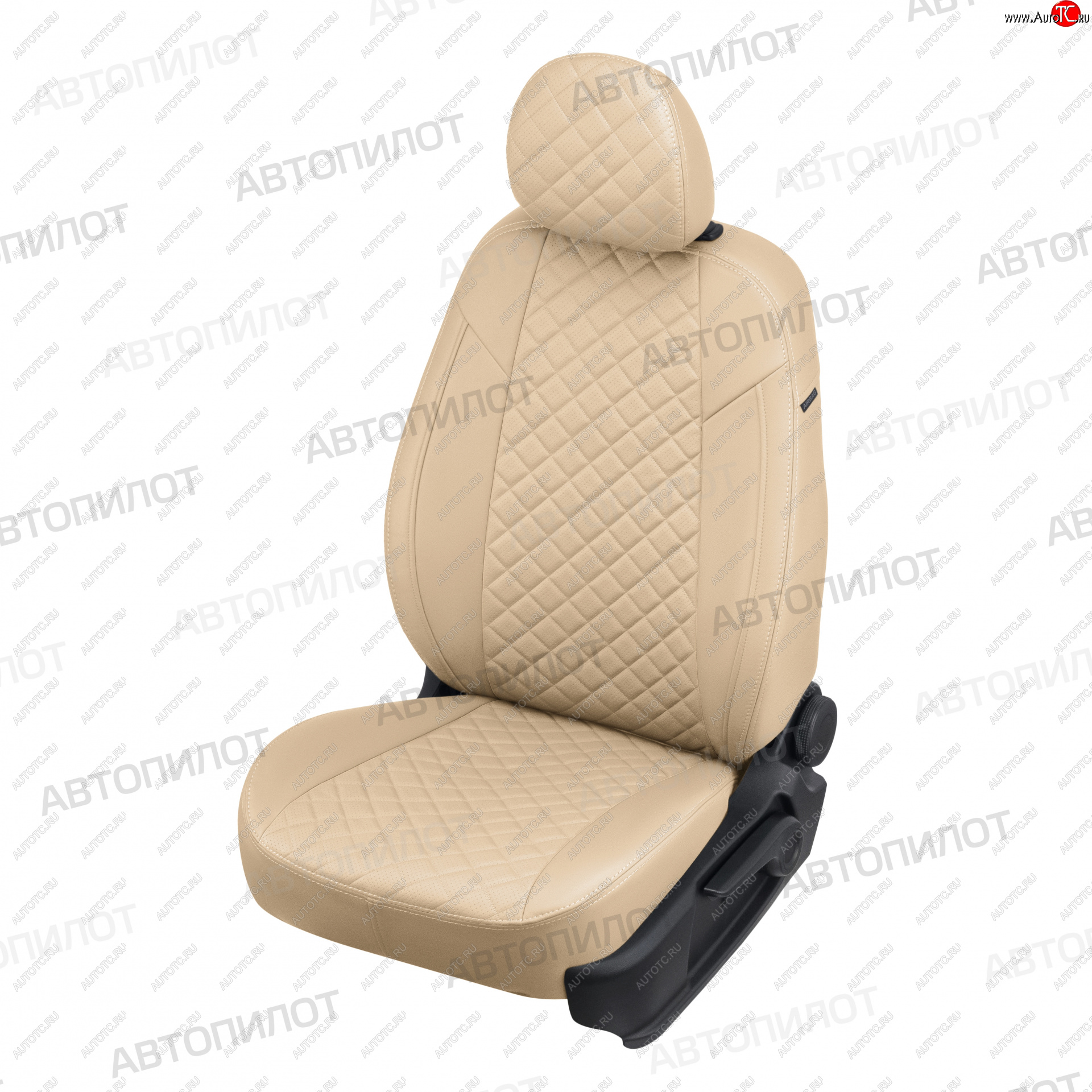 14 249 р. Чехлы сидений (экокожа) Автопилот Ромб  Ford C-max  Mk1 (2003-2010) доресталинг, рестайлинг (бежевый)  с доставкой в г. Пермь