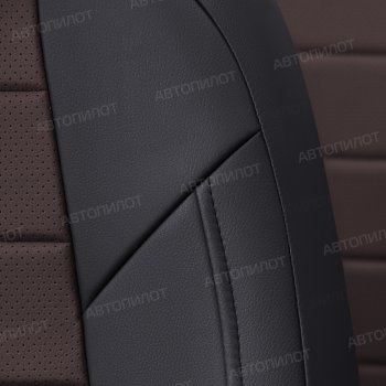 13 649 р. Чехлы сидений (экокожа) Автопилот  Ford EcoSport (2013-2019) дорестайлинг (черный/шоколад)  с доставкой в г. Пермь. Увеличить фотографию 2