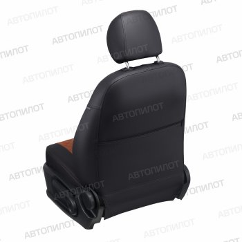 14 249 р. Чехлы сидений (экокожа, 40/60) Автопилот Ромб Mazda Tribute  дорестайлинг (2000-2007) (черный/коричневый)  с доставкой в г. Пермь. Увеличить фотографию 2