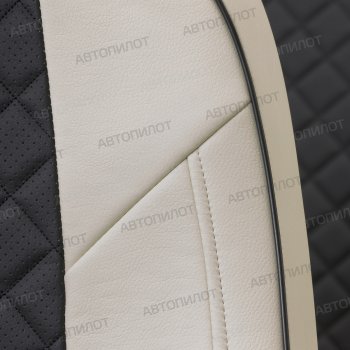14 249 р. Чехлы сидений (экокожа) Автопилот Ромб  Ford Explorer  U251 (2006-2010) 5 дв. (белый/черный)  с доставкой в г. Пермь. Увеличить фотографию 5