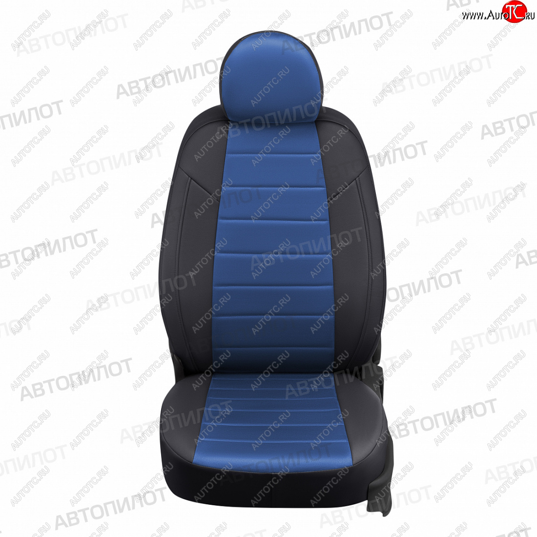 13 849 р. Чехлы сидений (Comfort, экокожа/алькантара) Автопилот  Ford Focus  2 (2004-2011)  седан дорестайлинг, универсал дорестайлинг, хэтчбэк 3 дв. дорестайлинг, хэтчбэк 5 дв. дорестайлинг, седан рестайлинг, универсал рестайлинг, хэтчбэк 3 дв. рестайлинг, хэтчбэк 5 дв. рестайлинг (черный/синий)  с доставкой в г. Пермь