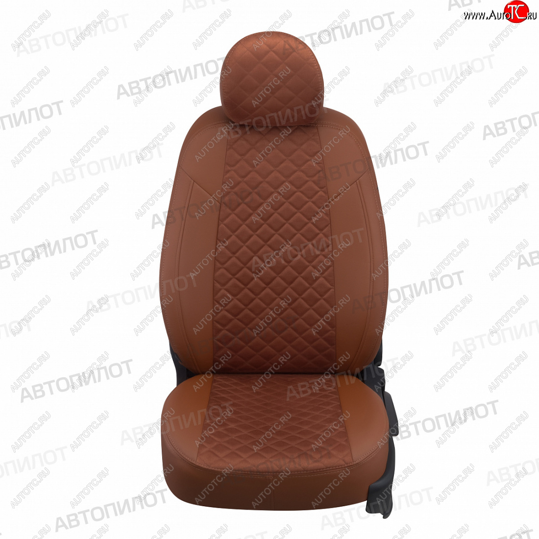 14 249 р. Чехлы сидений (экокожа/алькантара) Автопилот Ромб  Ford Fusion  1 (2002-2012) хэтчбэк дорестайлинг,  рестайлинг, хэтчбэк (коричневый)  с доставкой в г. Пермь