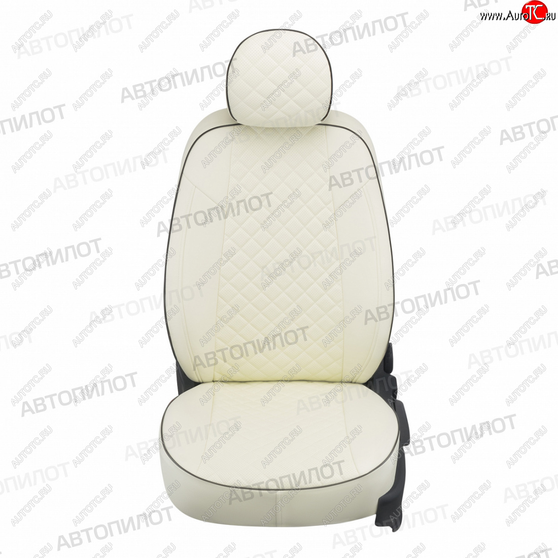 14 249 р. Чехлы сидений (экокожа) Автопилот Ромб  Ford S-Max  CJ (2014-2019) (белый)  с доставкой в г. Пермь
