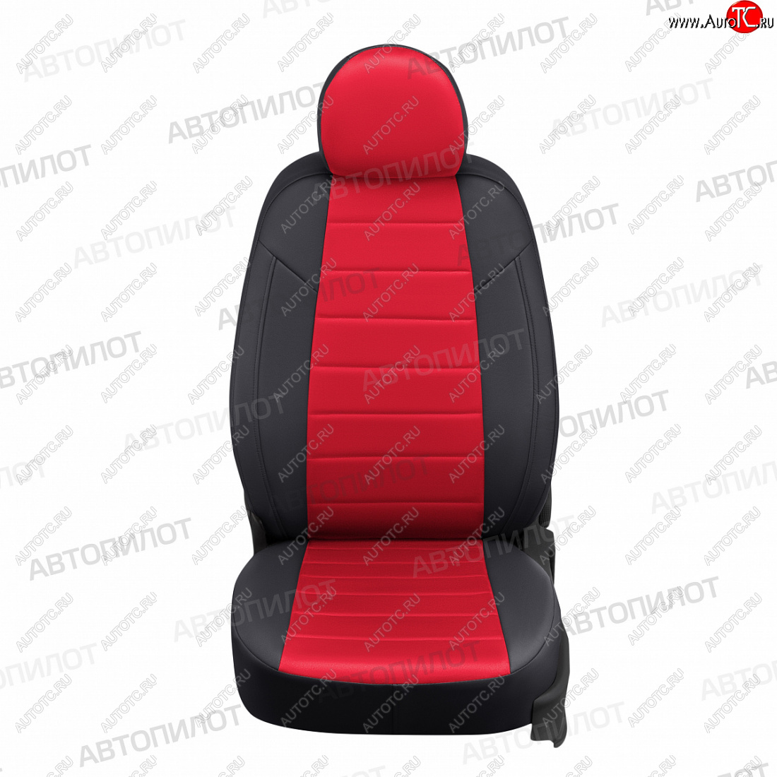 13 849 р. Чехлы сидений (экокожа/алькантара) Автопилот  Great Wall Hover H2 (2005-2010) (черный/красный)  с доставкой в г. Пермь