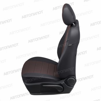 14 249 р. Чехлы сидений (экокожа) Автопилот Ромб  Great Wall Hover H2 (2005-2010) (черный/шоколад)  с доставкой в г. Пермь. Увеличить фотографию 4