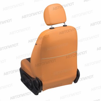 14 249 р. Чехлы сидений (экокожа) Автопилот Ромб  Great Wall Hover H5 (2010-2017) (оранж/черный)  с доставкой в г. Пермь. Увеличить фотографию 3