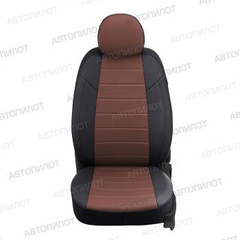 Чехлы сидений (экокожа, Comfort) Автопилот Haval H9 (2019-2021) 2-ой рестайлинг (черный/темно-коричневый)