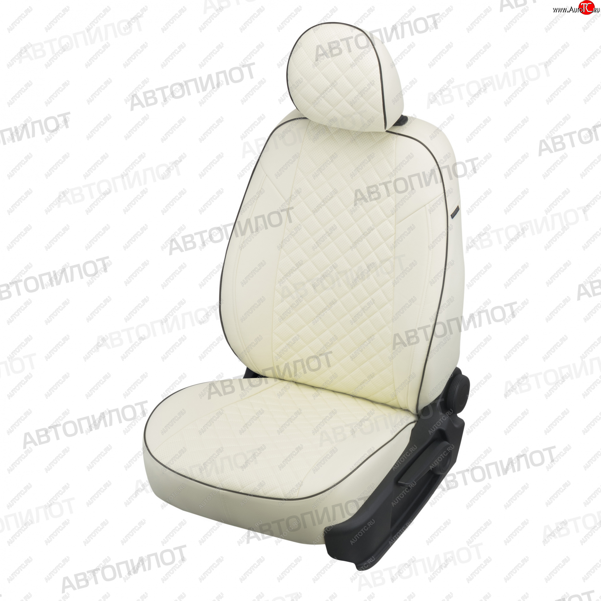 14 249 р. Чехлы сидений (экокожа) Автопилот Ромб Honda Accord 7 CL седан дорестайлинг (2002-2005) (белый)  с доставкой в г. Пермь
