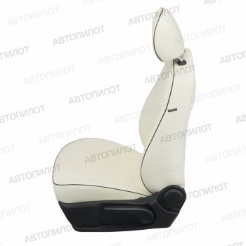 14 249 р. Чехлы сидений (экокожа) Автопилот Ромб Honda Accord 7 CL седан дорестайлинг (2002-2005) (белый)  с доставкой в г. Пермь. Увеличить фотографию 2