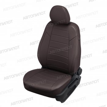 Чехлы сидений (экокожа, сплош.) Автопилот Honda Civic  ES (2000-2006) седан дорестайлинг, седан рестайлинг (шоколад)