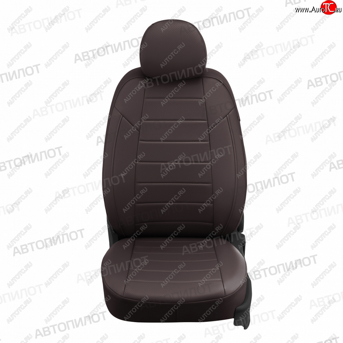 8 499 р. Чехлы сидений (экокожа) Автопилот Ромб  Honda CR-V  RE1,RE2,RE3,RE4,RE5,RE7 (2007-2012) дорестайлинг, рестайлинг (шоколад)  с доставкой в г. Пермь