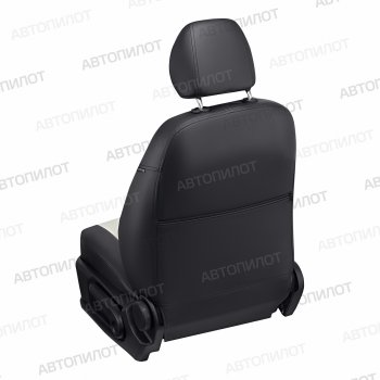 8 249 р. Чехлы сидений (экокожа) Автопилот Honda CR-V RM1,RM3,RM4 рестайлинг (2014-2018) (черный/белый)  с доставкой в г. Пермь. Увеличить фотографию 4
