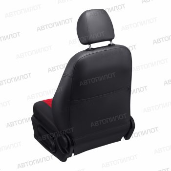 8 499 р. Чехлы сидений (экокожа/алькантара) Автопилот Ромб Honda CR-V RM1,RM3,RM4 рестайлинг (2014-2018) (черный/красный)  с доставкой в г. Пермь. Увеличить фотографию 3