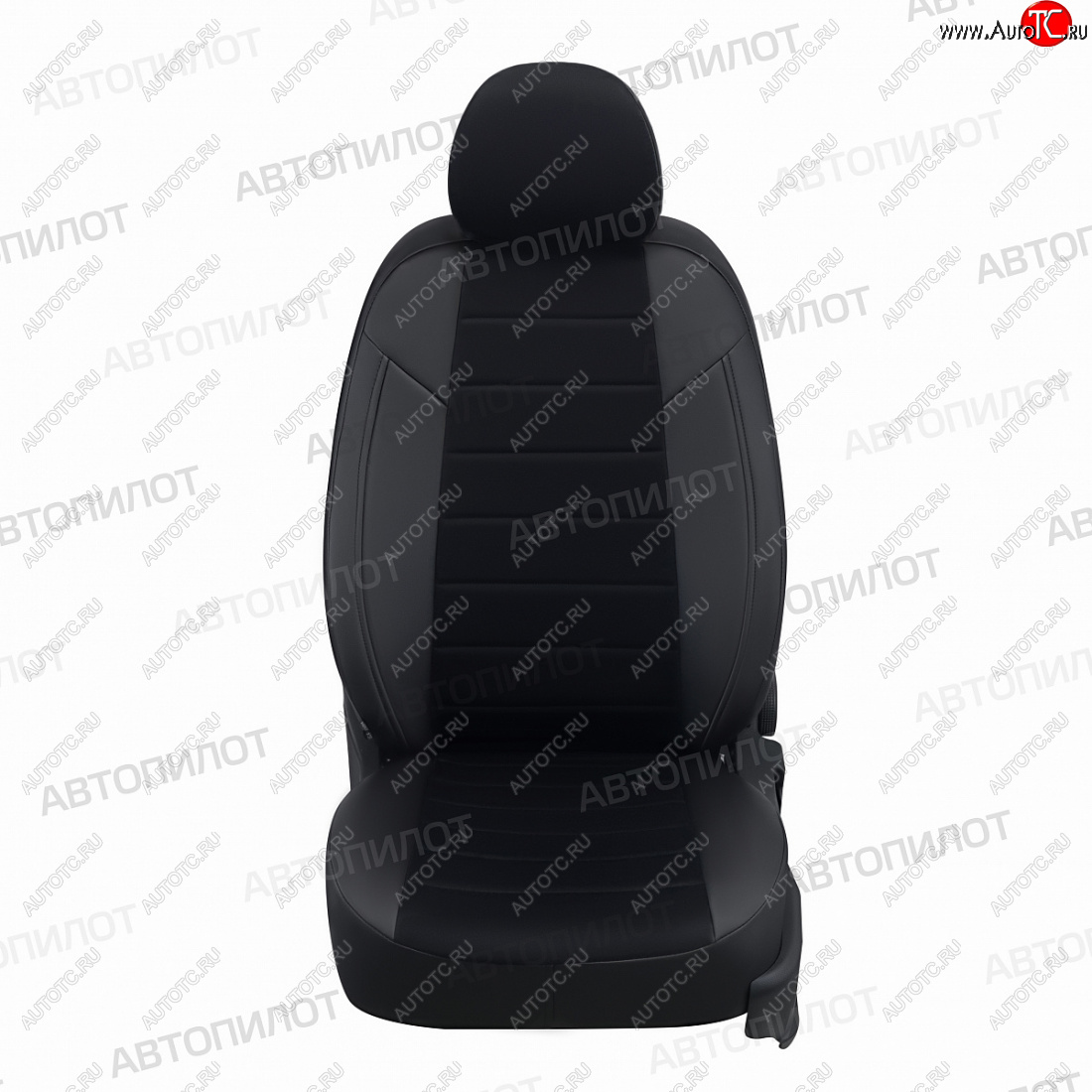 13 649 р. Чехлы сидений (экокожа/алькантара) Автопилот Honda Jazz (2001-2008) (черный)  с доставкой в г. Пермь