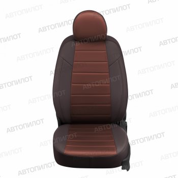 Чехлы сидений (экокожа/алькантара, 60/40) Автопилот Hyundai Accent  седан ТагАЗ (2001-2012) (шоколад)