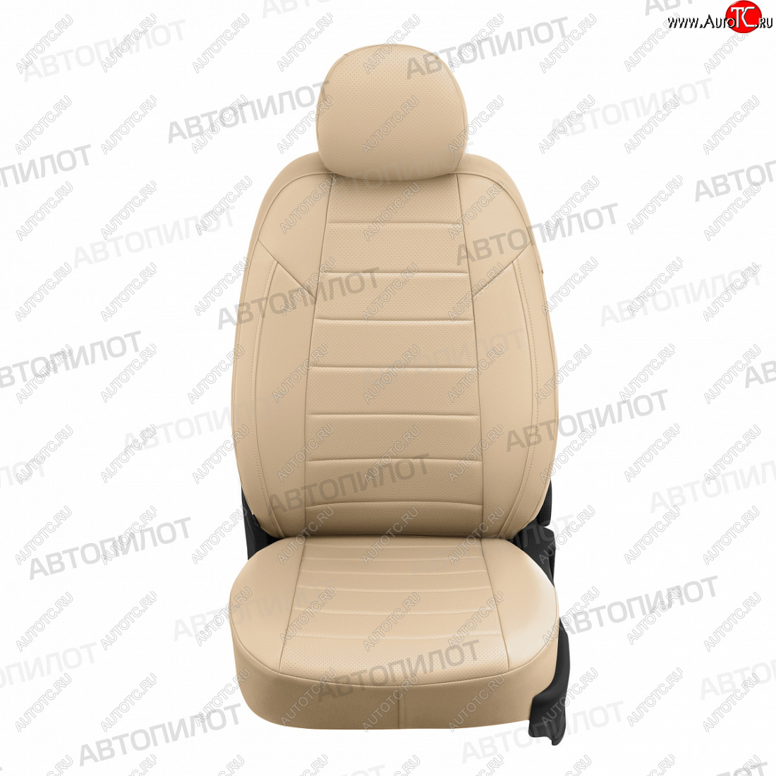 13 649 р. Чехлы сидений (экокожа) Автопилот  Hyundai Elantra  HD (2006-2011) (бежевый)  с доставкой в г. Пермь