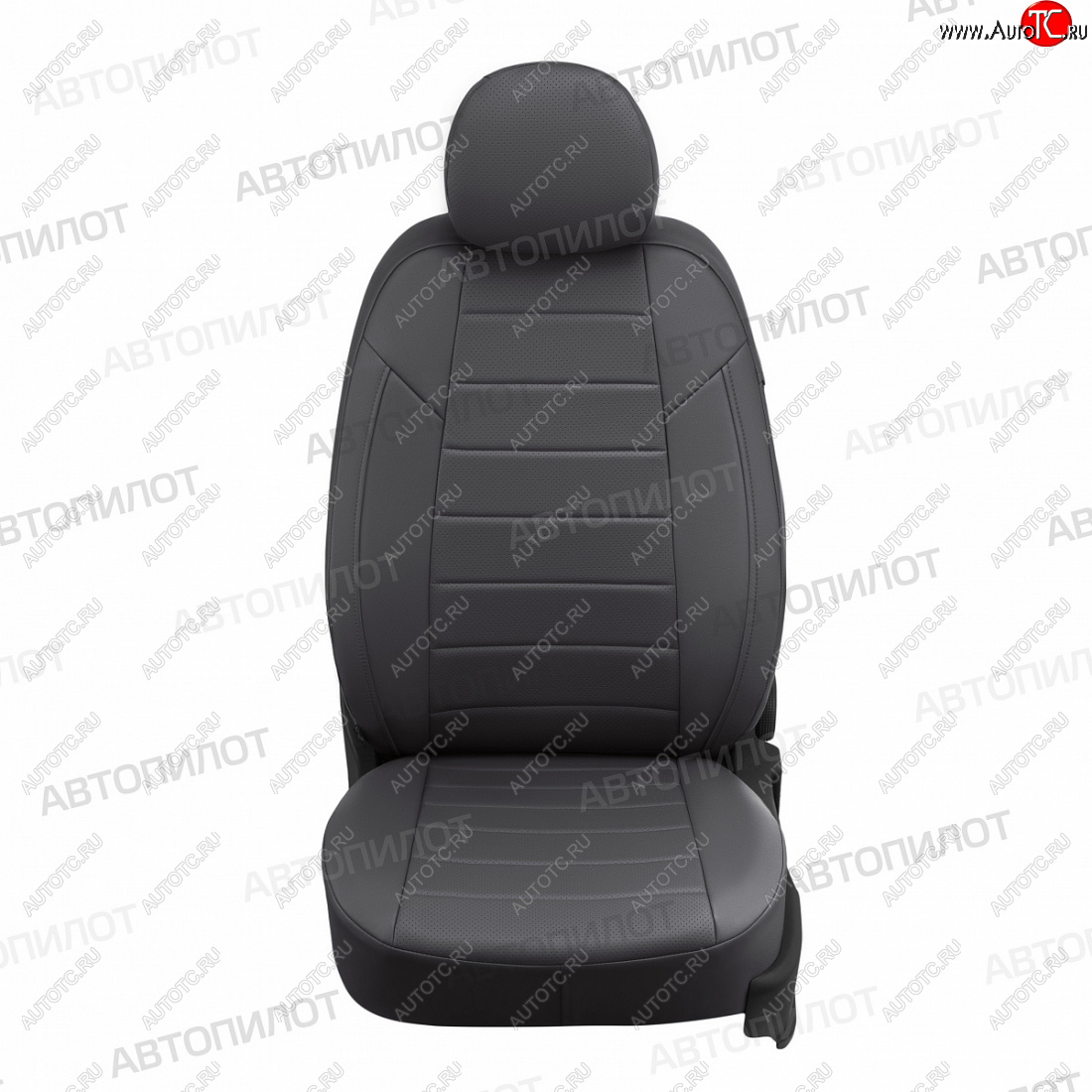 13 649 р. Чехлы сидений (экокожа) Автопилот  Hyundai Elantra  AD (2016-2020) дорестайлинг, рестайлинг (темно-серый)  с доставкой в г. Пермь