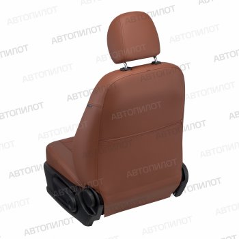 8 349 р. Чехлы сидений (экокожа/алькантара, 3 места) Автопилот  Iveco Daily (2014-2019) фургон (коричневый)  с доставкой в г. Пермь. Увеличить фотографию 5