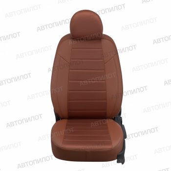 8 349 р. Чехлы сидений (экокожа/алькантара, 3 места) Автопилот  Iveco Daily (2014-2019) фургон (коричневый)  с доставкой в г. Пермь. Увеличить фотографию 3