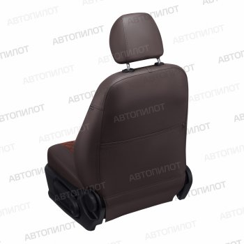14 249 р. Чехлы сидений (экокожа/алькантара, 3 спинки) Автопилот Ромб  KIA Ceed  3 CD (2018-2025) универсал, хэтчбэк (шоколад)  с доставкой в г. Пермь. Увеличить фотографию 3