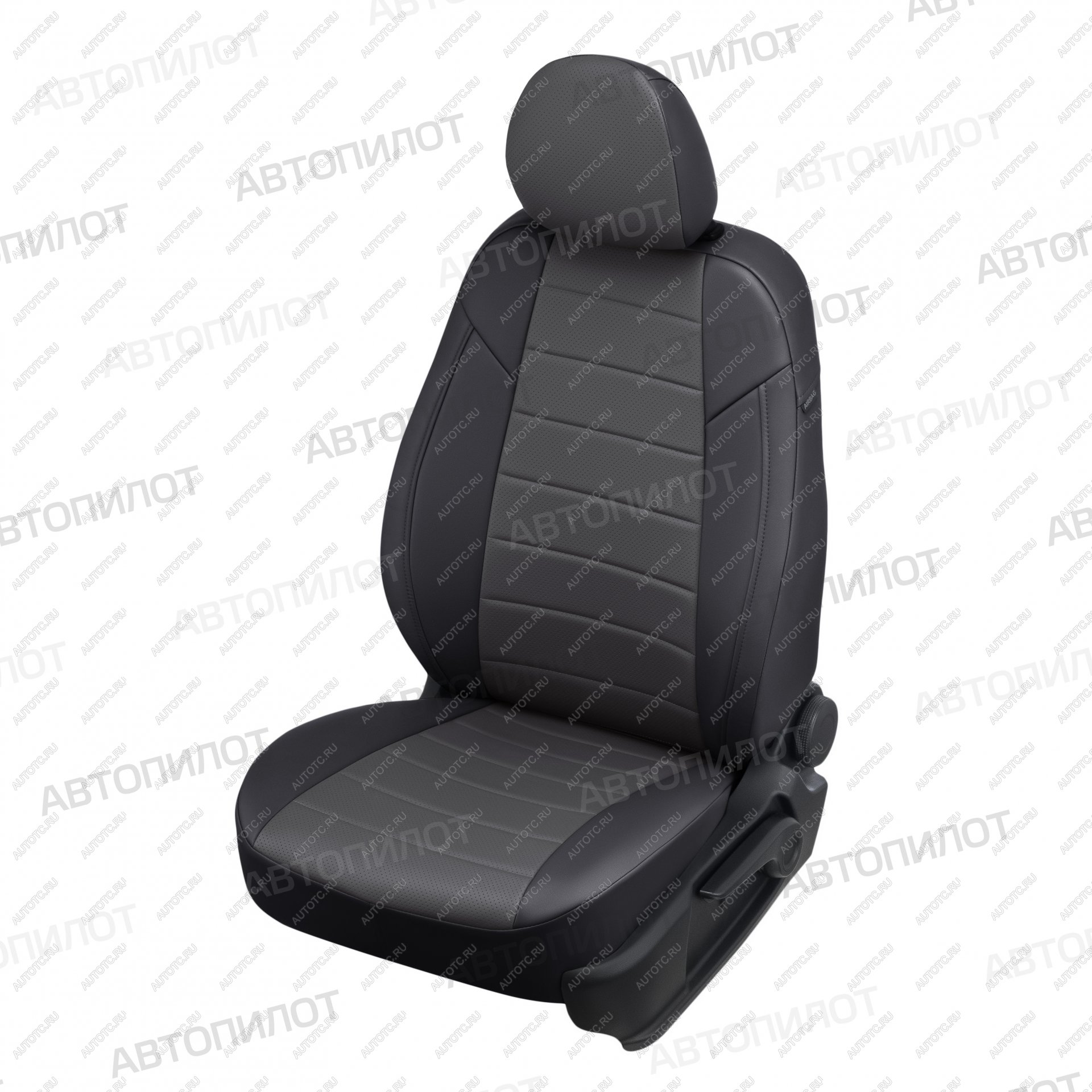 8 399 р. Чехлы на сиденья Экокожа (раздельн. 40/60 экокожа) Автопилот  CITROEN C4 aircross (2012-2017), Mitsubishi ASX (2010-2025), Peugeot 4008 (2012-2025) (черный/темно-серый)  с доставкой в г. Пермь