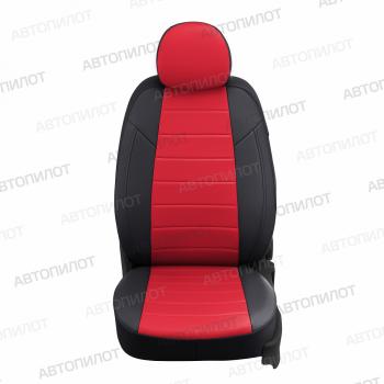 13 849 р. Чехлы на сиденья Экокожа (раздельн. 40/60 экокожа) Автопилот  CITROEN C4 aircross (2012-2017), Mitsubishi ASX (2010-2025), Peugeot 4008 (2012-2025) (черный/красный)  с доставкой в г. Пермь. Увеличить фотографию 4