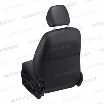13 649 р. Чехлы на сиденья Велюр (5 мест раздел. 40/60 экокожа) Автопилот CITROEN Berlingo B9 рестайлинг (2015-2022) (черный)  с доставкой в г. Пермь. Увеличить фотографию 6